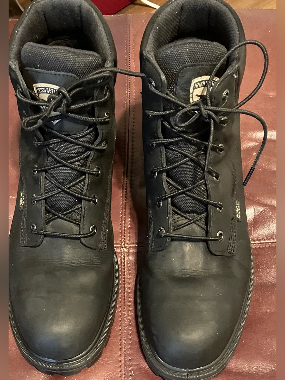 Irish Setter 11.5 2E Black Men’s Lace-Up Work Boots 83670